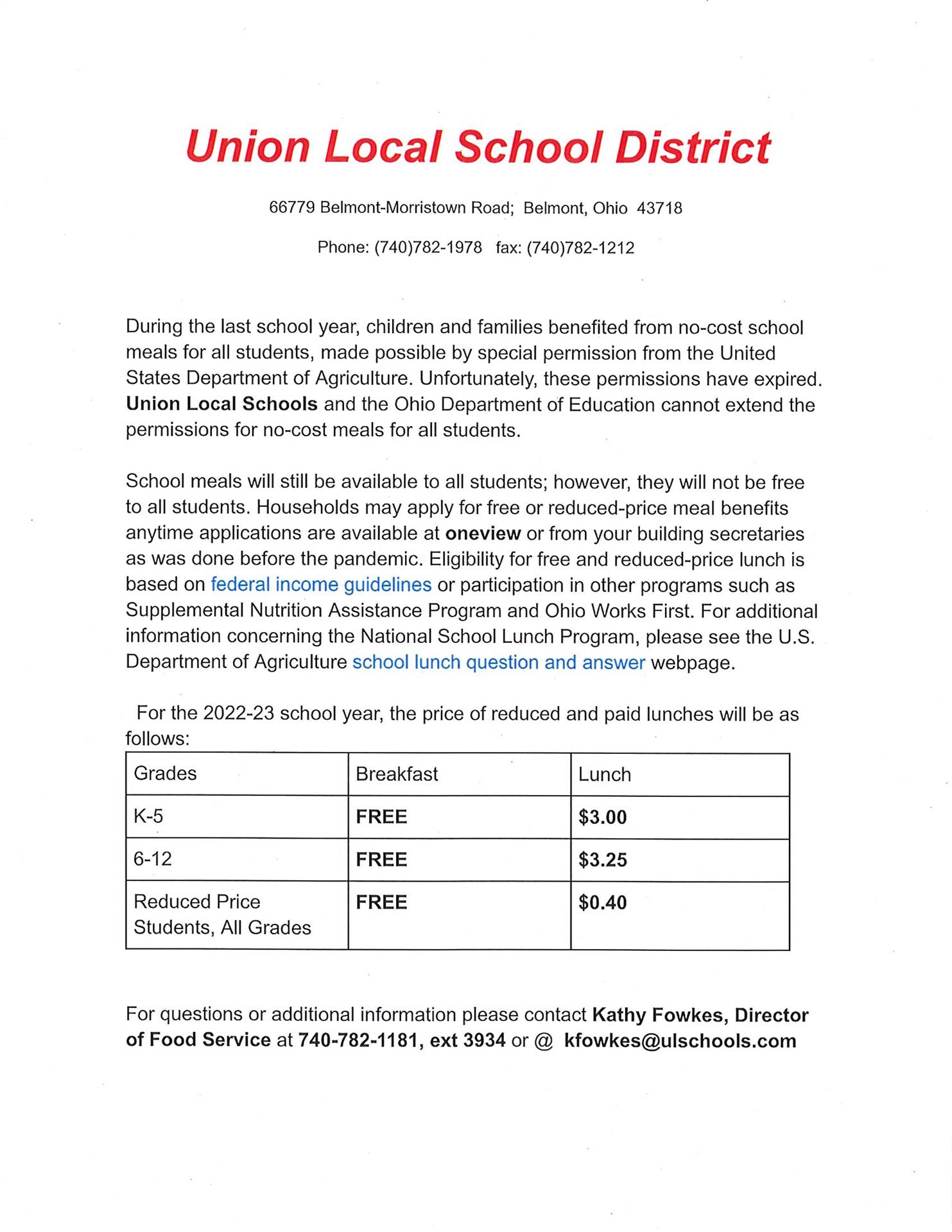 Parent Letter