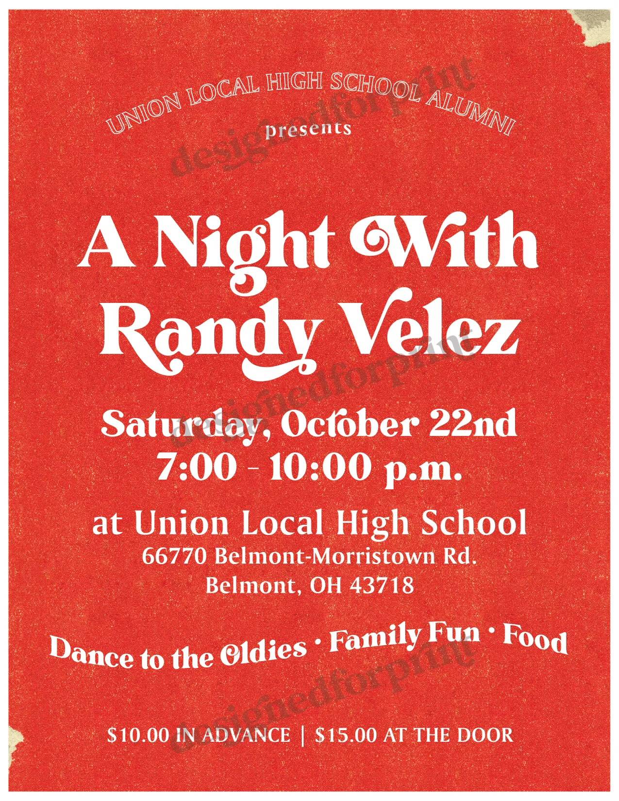 A Night With Randy Velez
